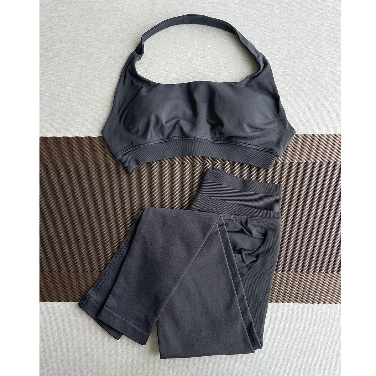 TKITK Leggings Women Seamless Sports Yoga Pants Low Ribbed Band Gym clothes Fitness Workout wear Scrunch Bum Tights