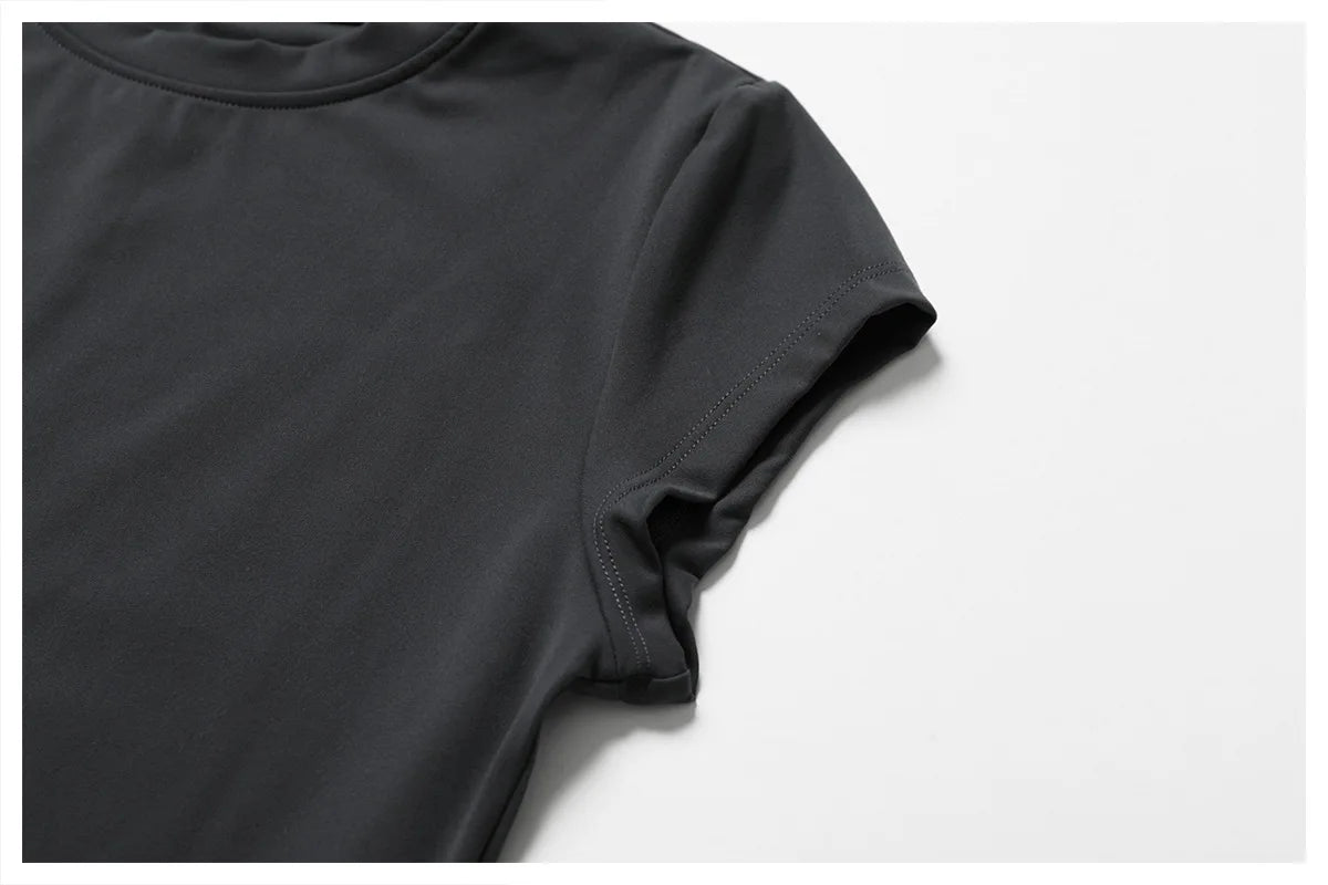 Sports T-shirt Women's Top Yoga Shirts Quick Dry Running Tops Tights Push Up Workout Gym Clothes Short Sleeve Fitness Sports Top