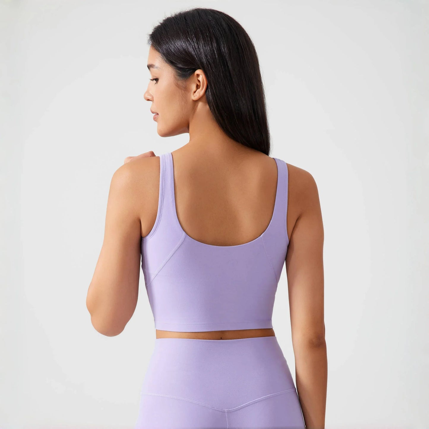 Sports Bra for Women Yoga Top Fixed Chest Pad Gym Vest Shock-proof Workout Tops Yoga Clothes U-shaped Back Fitness Crop Top