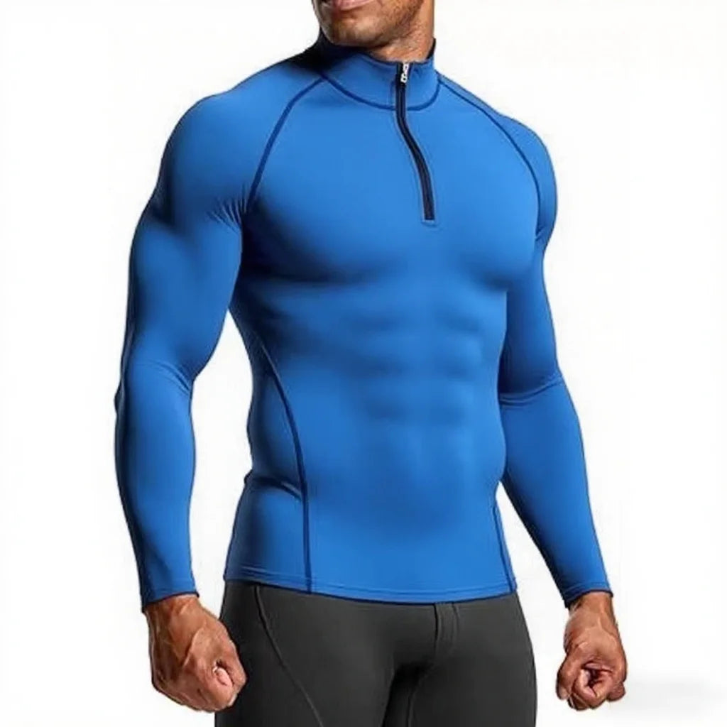 Men Sportswear Fitness Shirts Slim Long sleeve Gym T-shirt Running Top Tee Tights Training Compression Clothes Sport T Shirt Men