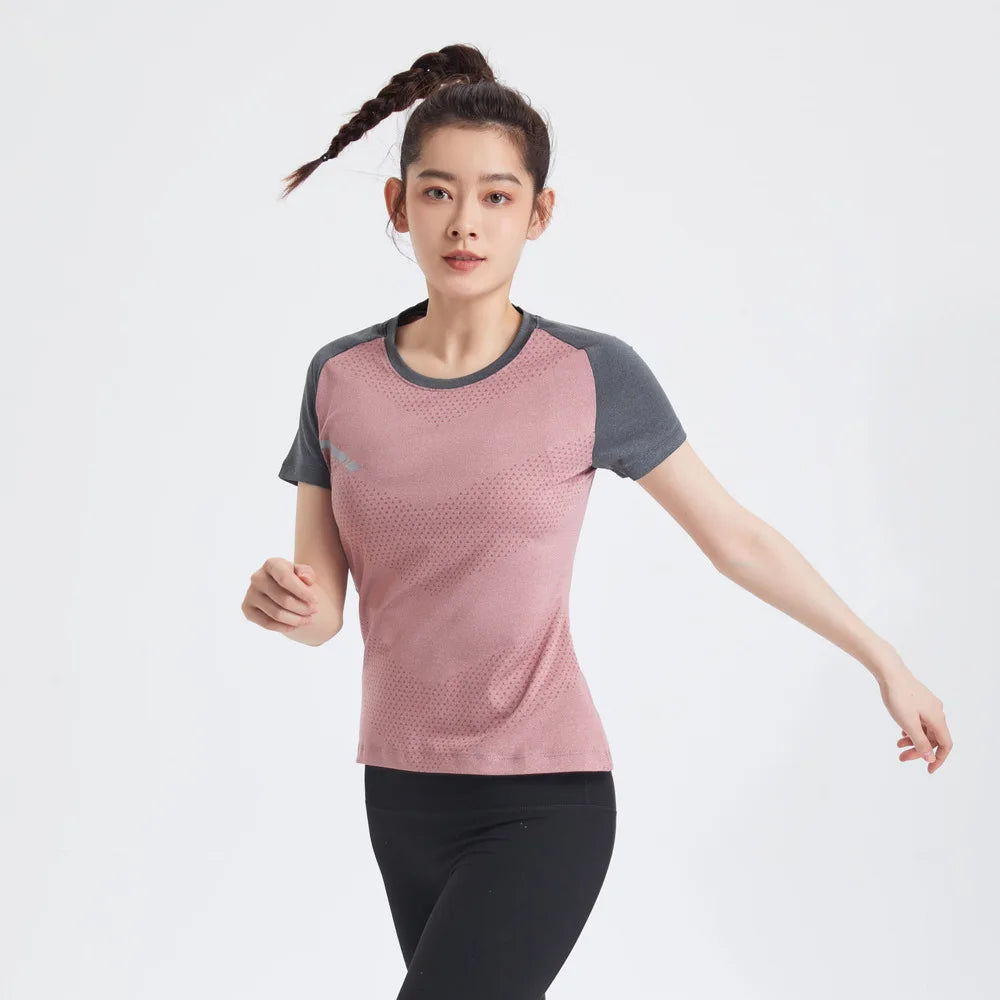 The Same Breathable Light and Quick-drying Top for Men and Women, Fitness Sportswear, Ice Silk T-shirt Stretch Short Sleeves