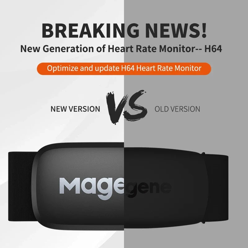 Magene H303 H64 Heart Rate Monitor Mover Sensor Dual ANT Bluetooth With Chest Strap Cycling Computer Bike Wahoo Garmin Sports