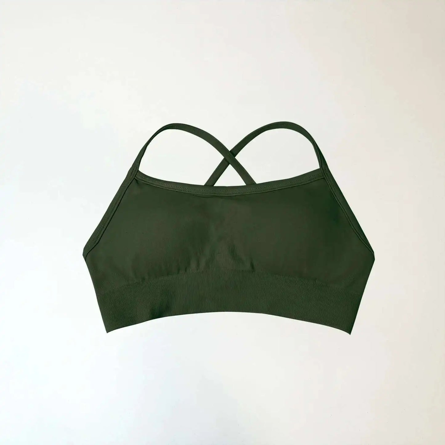 NCLAGEN Sports Bra Backless Fitness Underwear Back Cross Push-up Gym Crop Top Women Training Clothes Running Seamless Bras