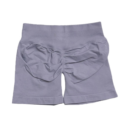 dfyoga Shorts 4.5" short gym mujer sportswear impact workout Low Ribbed Band Seamless Gym Fitness Shorts