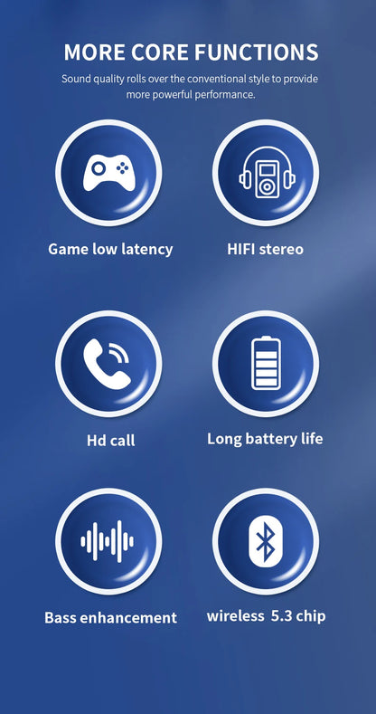 Xiaomi 5W Wireless Headphones Bluetooth5.3 Earphones Foldable Earbuds 40mm Driver Game Music Over Ear Stereo Headset With Mic