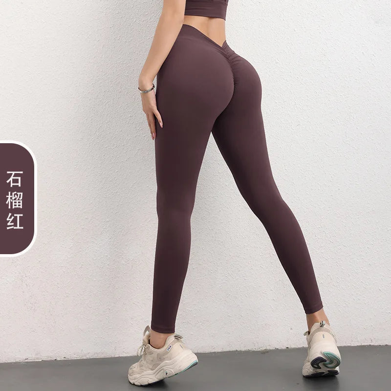 Yoga Sporty Leggings For Women Fitness Women's Leggings Sports Tights Pants Sportswear Woman Gym Trousers Yoga Workout Clothes