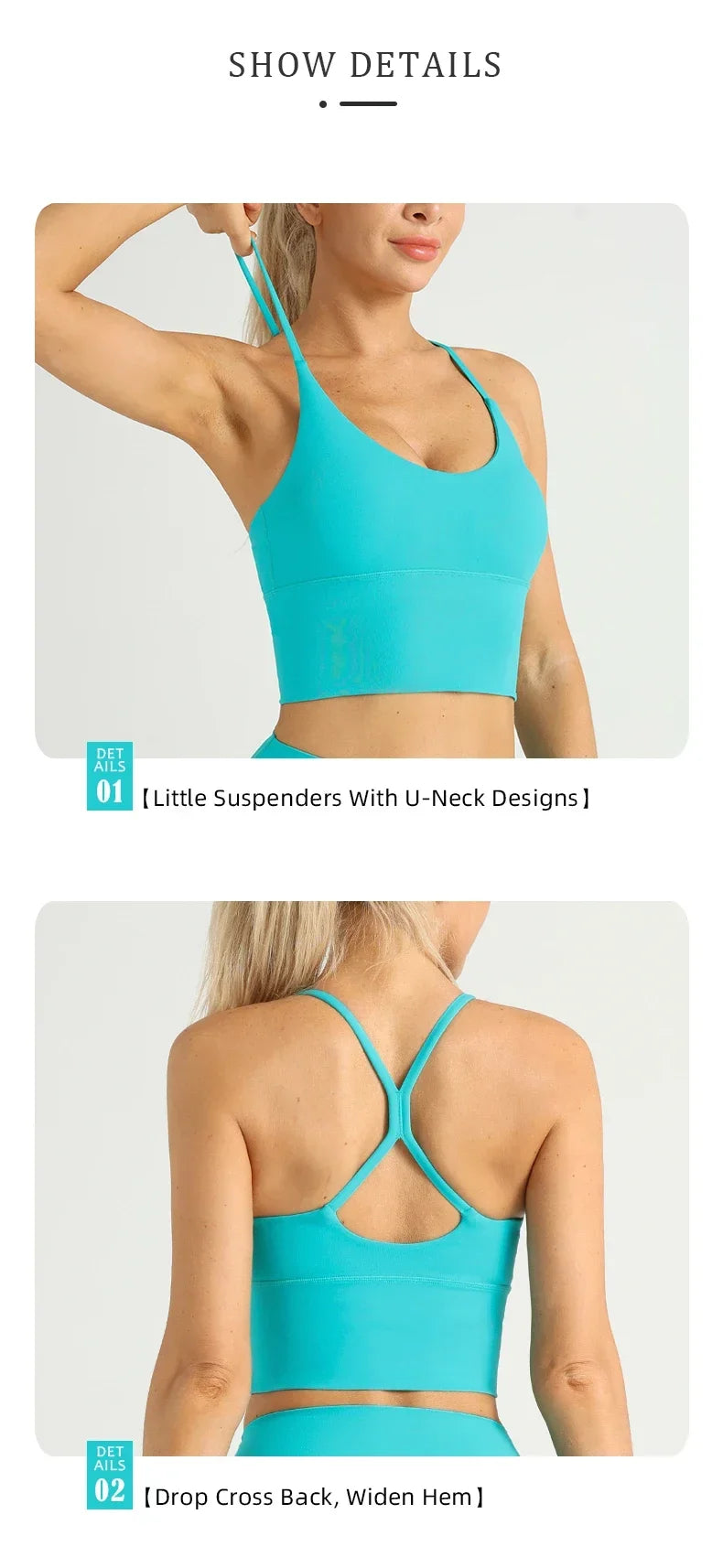 Solid Color Women Gym Yoga Naked Feeling Sexy Cross Back Y shape Sports Bra Fitness Yoga Jogging Workout Sports Women Sling