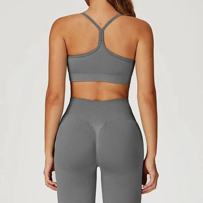 Seamless Women Yoga Bra Beautiful Back Tank Top Push Up Running Sport Bra Women Breathable Fitness Solid Color Underwea Crop Top