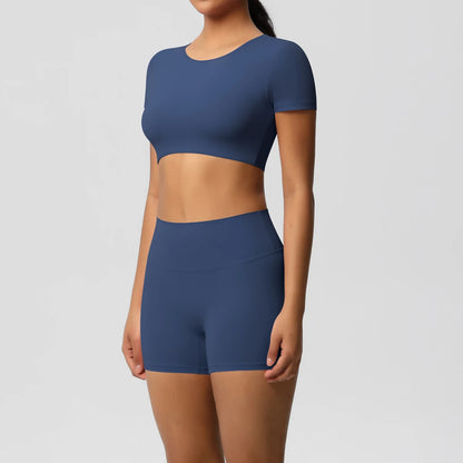 Workout Sportswear 2Pcs Piece Female Women Active Wear Sports Tank Top Women Gym Workout Leggins Booty Bum Leggins