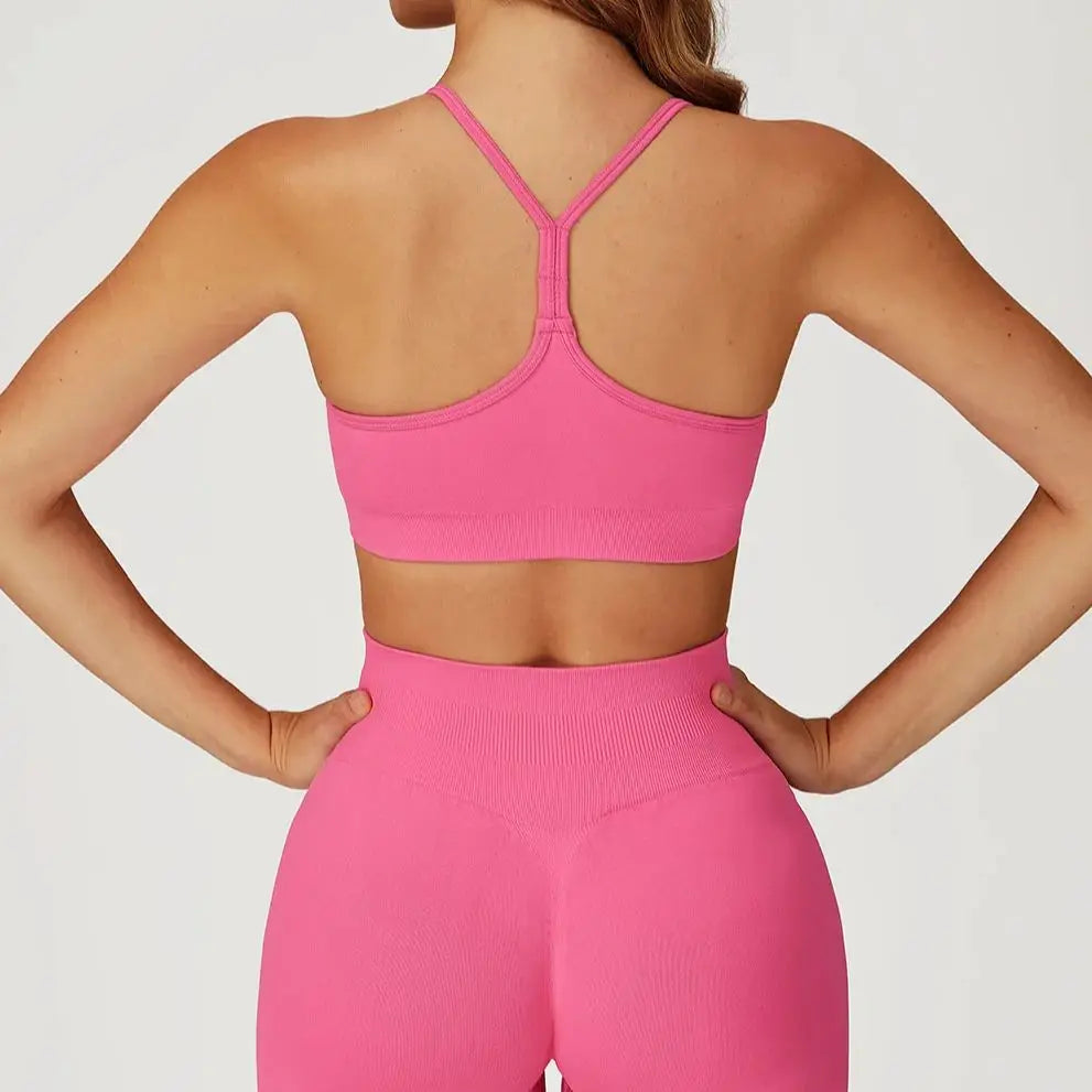 Seamless Women Yoga Bra Beautiful Back Tank Top Push Up Running Sport Bra Women Breathable Fitness Solid Color Underwea Crop Top