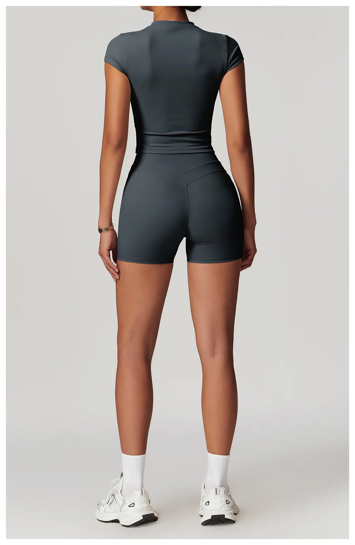 Hearuisavy Casual T-shirt Female Fitness Gym Top Yoga Clothing Sports Short-Sleeved Shirt Women Quick-Dry Workout Shirt Women