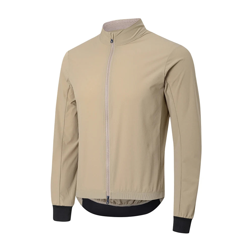 HISERWA Men Cycling Jacket Windproof Waterproof Lightweight Long Sleeve Mountain Bike Jacket Motorcycle Jacket Cycling Clothing