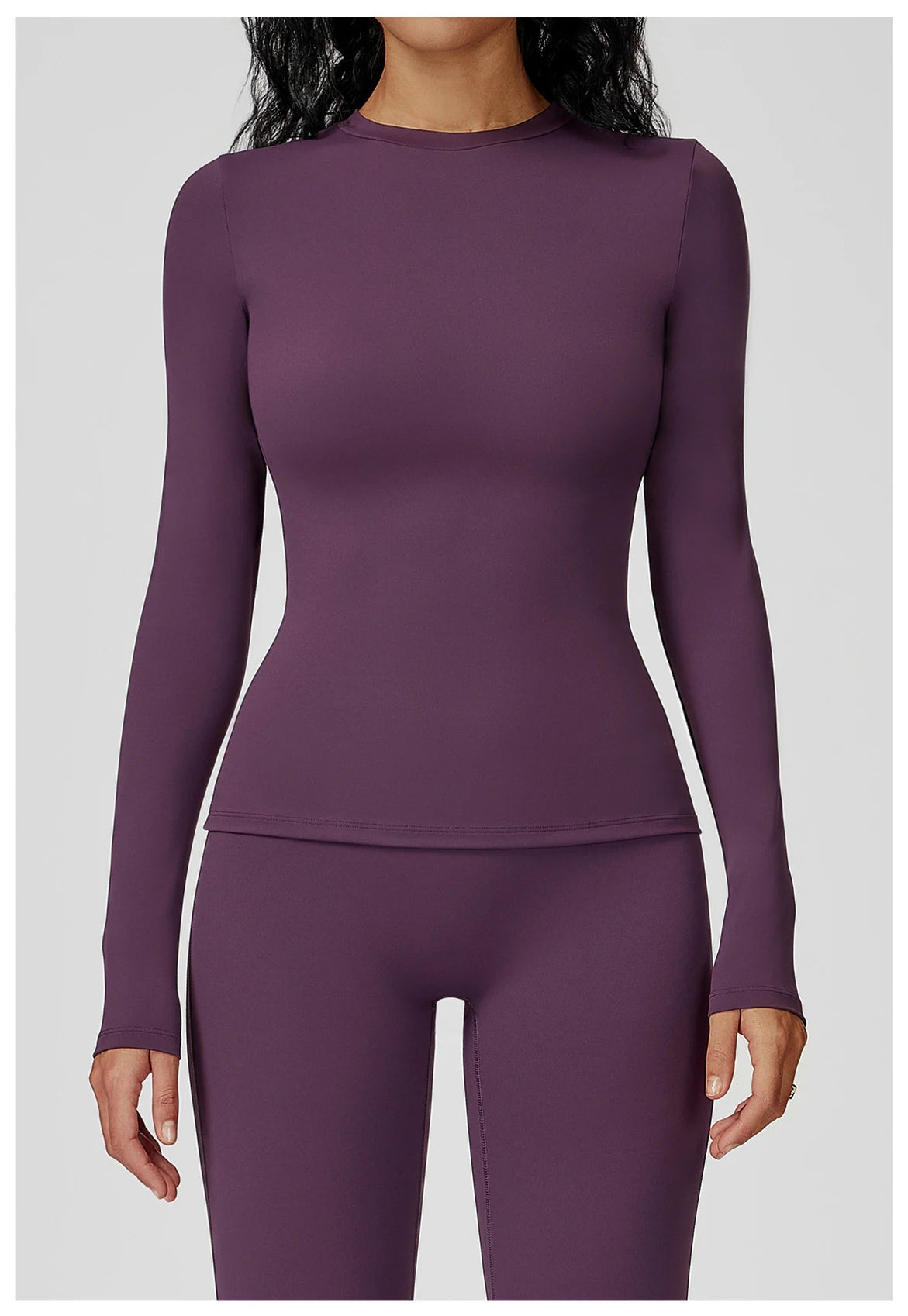 Yoga Shirts Women Long Sleeve Fitness Running Gym Clothes Workout Dry Fit Breathable Slim Fit High Elastic Sport Top Women's Top