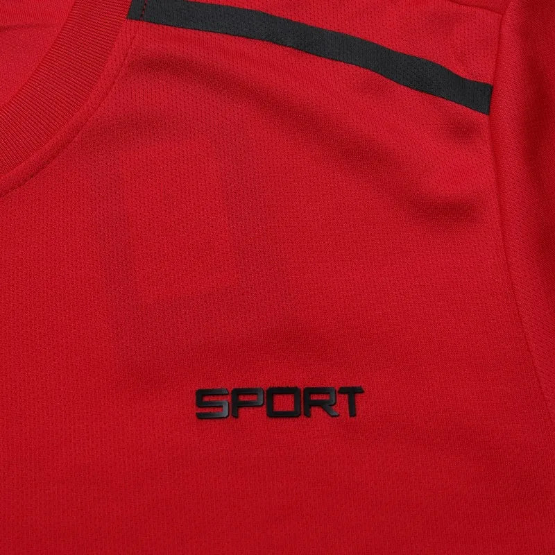 CHRLCK Men's Quick Drying Running Sets Breathable Hiking Fishing T-Shirt Short Soft Elasticity Gym Fitness Suits Outdoor Sports