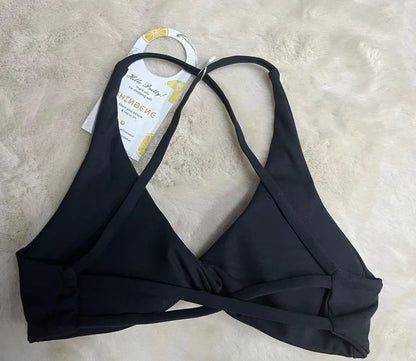 SHINBENE Front Twist Padded Cross Strap Sports Bra Sexy Back Fitness Sleeveless Short Top Yoga Sports Bra