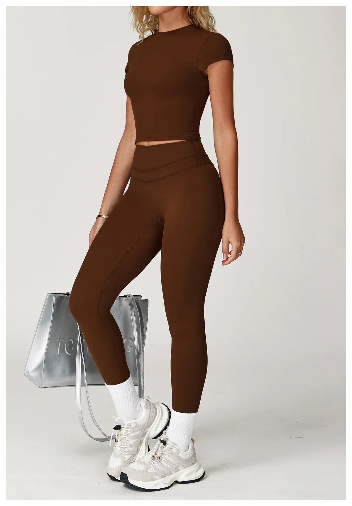 Sports T-shirt Women's Top Yoga Shirts Quick Dry Running Tops Tights Push Up Workout Gym Clothes Short Sleeve Fitness Sports Top