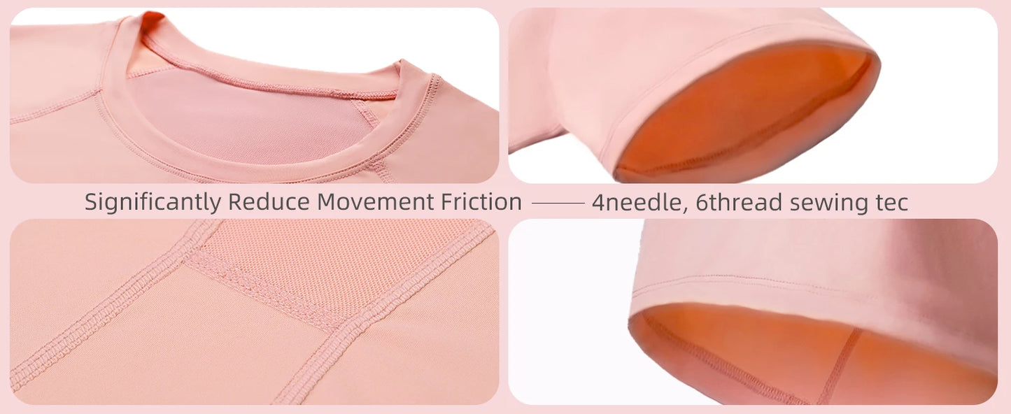 Nude Mesh Breathable Yoga Short Sleeve Fitness Sports Top Quick Dry T Shirt Running Training Top Women's Fitness Wear XS-XL