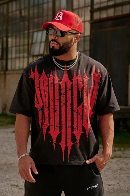 Men T-shirts Summer New Sports Leisure Cotton Round Neck Fashion Loose And Comfortable Clothing Gym Running Shirts man