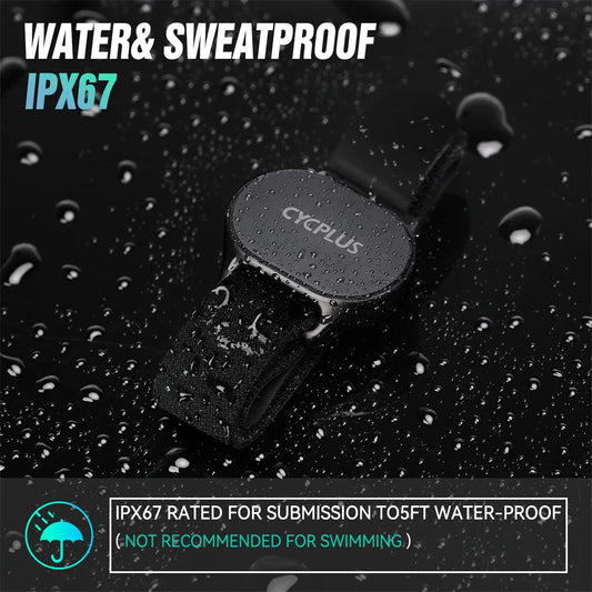 CYCPLUS Heart Rate Sensor Armband Wrist Belt Bluetooth ANT+ Fitness Monitor for Garmin Wahoo GPS Bike Computer