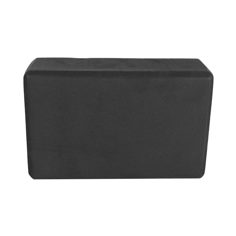 2X Yoga Block And Yoga Strap Set EVA Foam Soft Non-Slip Yoga Blocks Universal Pilates Stretching And Toning Black