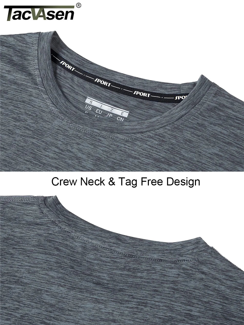 TACVASEN Elastic Moisture Wicking Summer T-shirts Women's Casual T-shirts Crew Neck Workout Running Shirts Sports Tee Gym Tops