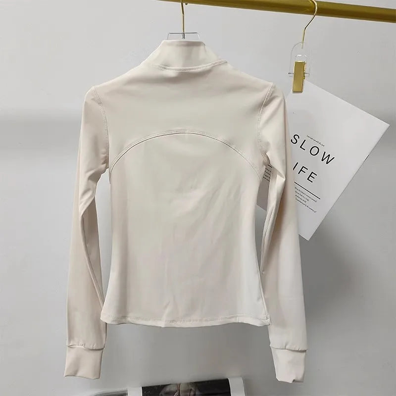 Women's Sports jackets Quick-drying Running Training Coat Fitness Top Gym Jacket Long Sleeve Sports Jacket Workout Sweatshirt