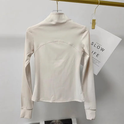 Women's Sports jackets Quick-drying Running Training Coat Fitness Top Gym Jacket Long Sleeve Sports Jacket Workout Sweatshirt