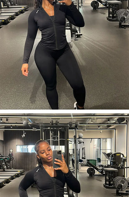 DF Dynamic Zippy Sport Jacket Coat Women Yoga Gym Workout Training Activewear Sweatshirt Tops Jogging Running Sportswear Clothes