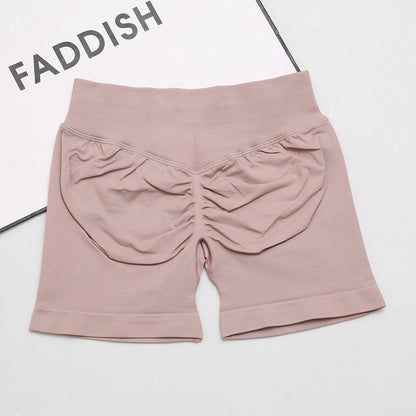 dfyoga Shorts 4.5" short gym mujer sportswear impact workout Low Ribbed Band Seamless Gym Fitness Shorts