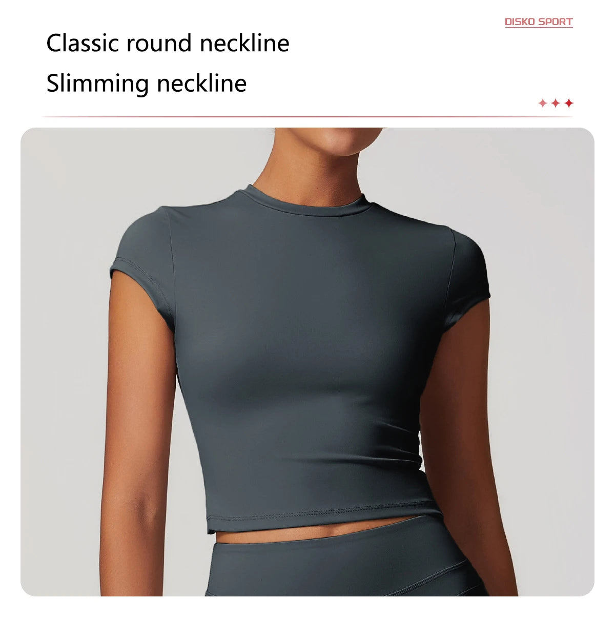 Hearuisavy Casual T-shirt Female Fitness Gym Top Yoga Clothing Sports Short-Sleeved Shirt Women Quick-Dry Workout Shirt Women