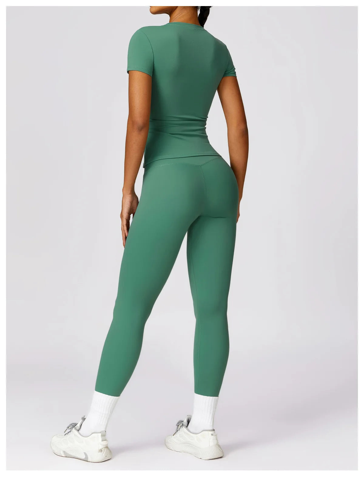 Skintight Sports Short Shirts Women Workout Sportswear Female Fitness Yoga Shirt Quick-Dry Yoga Clothing Sport Gym Top Women