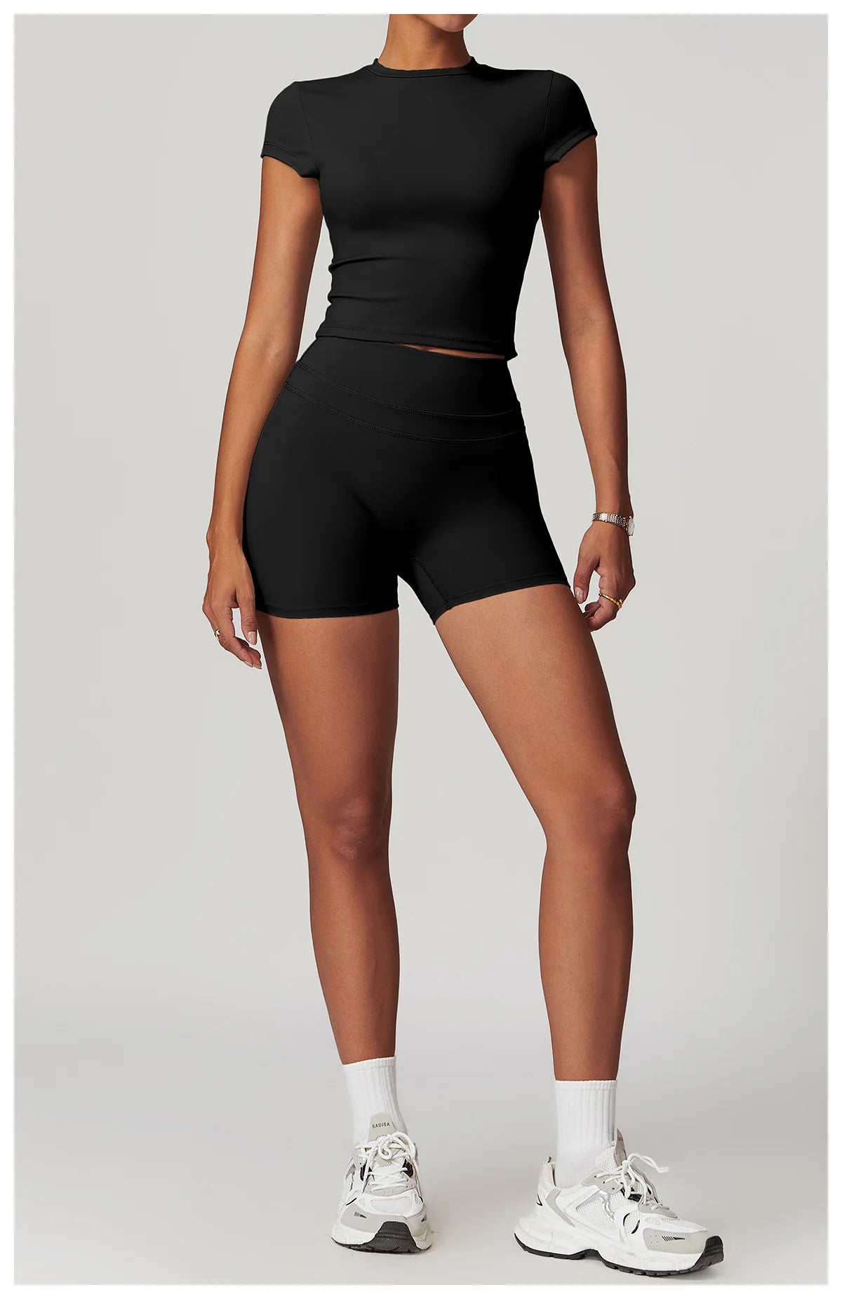 Sports T-shirt Women's Top Yoga Shirts Quick Dry Running Tops Tights Push Up Workout Gym Clothes Short Sleeve Fitness Sports Top