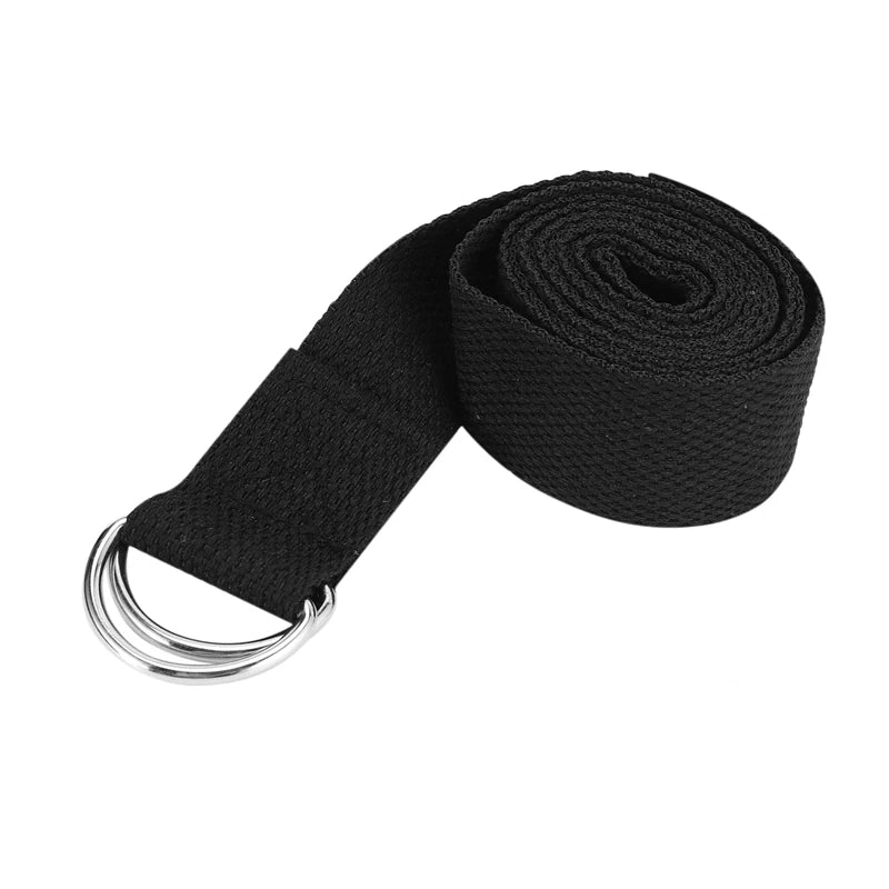 2X Yoga Block And Yoga Strap Set EVA Foam Soft Non-Slip Yoga Blocks Universal Pilates Stretching And Toning Black