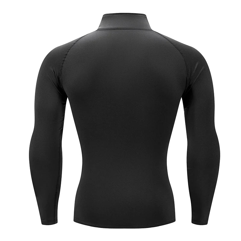 Men Sportswear Fitness Shirts Slim Long sleeve Gym T-shirt Running Top Tee Tights Training Compression Clothes Sport T Shirt Men