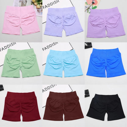 dfyoga Shorts 4.5" short gym mujer sportswear impact workout Low Ribbed Band Seamless Gym Fitness Shorts