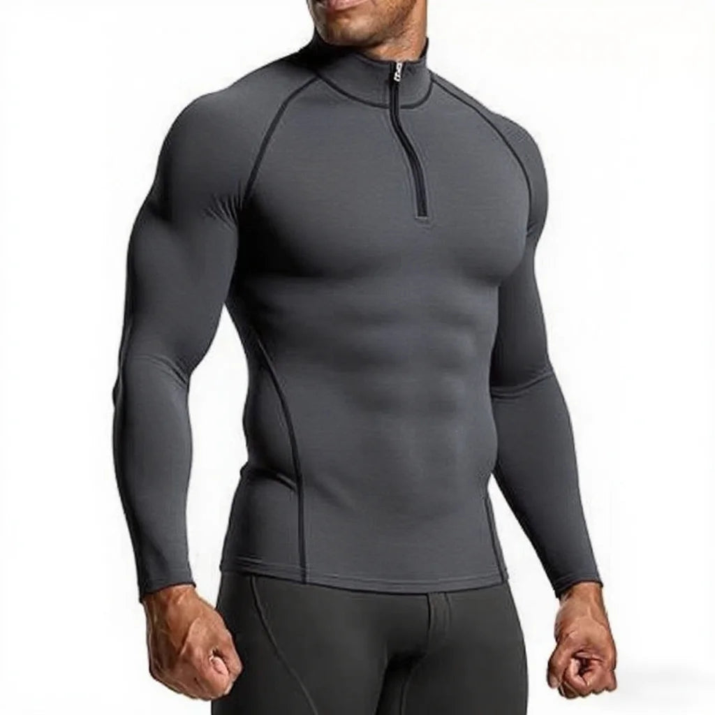 Men Sportswear Fitness Shirts Slim Long sleeve Gym T-shirt Running Top Tee Tights Training Compression Clothes Sport T Shirt Men