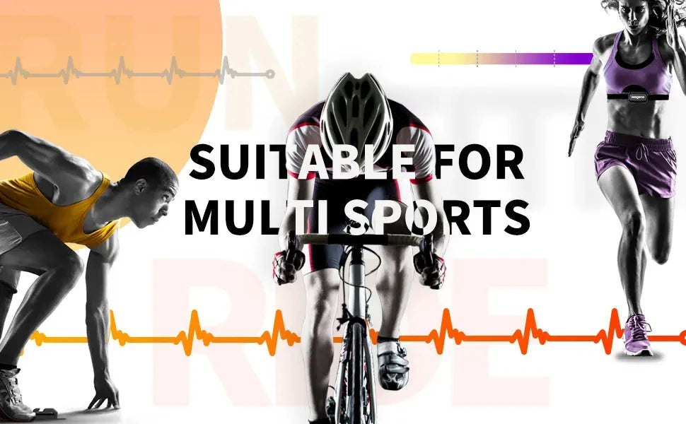 Magene H303 H64 Heart Rate Monitor Mover Sensor Dual ANT Bluetooth With Chest Strap Cycling Computer Bike Wahoo Garmin Sports