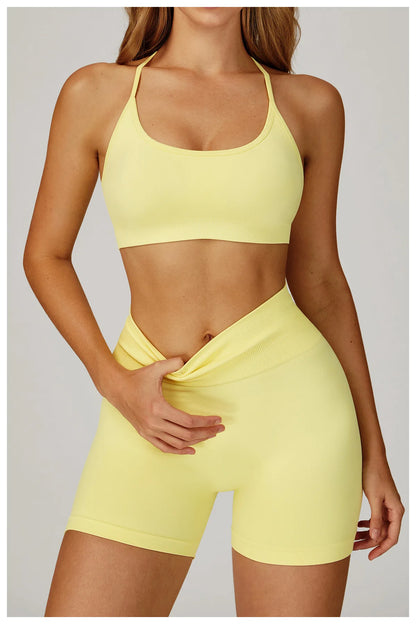 Seamless Women Yoga Bra Beautiful Back Tank Top Push Up Running Sport Bra Women Breathable Fitness Solid Color Underwea Crop Top