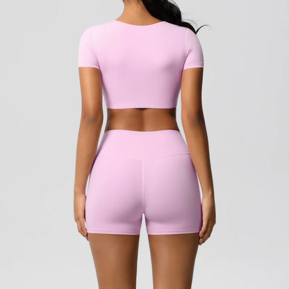 Workout Sportswear 2Pcs Piece Female Women Active Wear Sports Tank Top Women Gym Workout Leggins Booty Bum Leggins