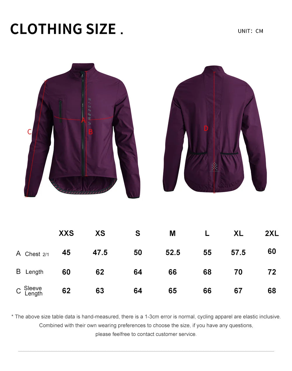 HISERWA Men Cycling Jacket Lightweight Breathable Anti-UV Cycling Windbreaker High Quality MTB Road Bike Jersey 2-Way Zipper