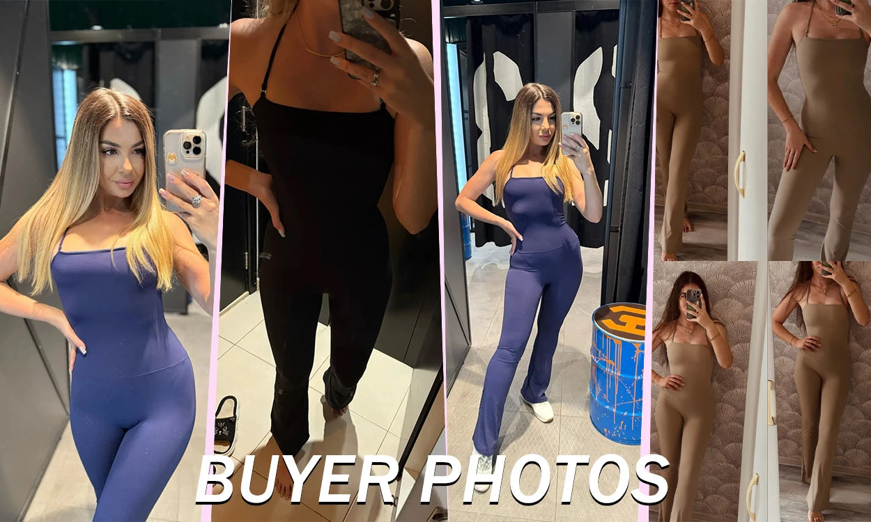 Ctenkevet Women Sleeveless Yoga Jumpsuit Female Gym Flared Overalls Neck-hanging Backless Sportswear Sport Outfit For Woman