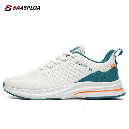 Baasploa Lightweight Running Shoes For Men New Men's Designer Mesh Casual Sneakers Lace-Up Male Outdoor Sports Tennis Shoes