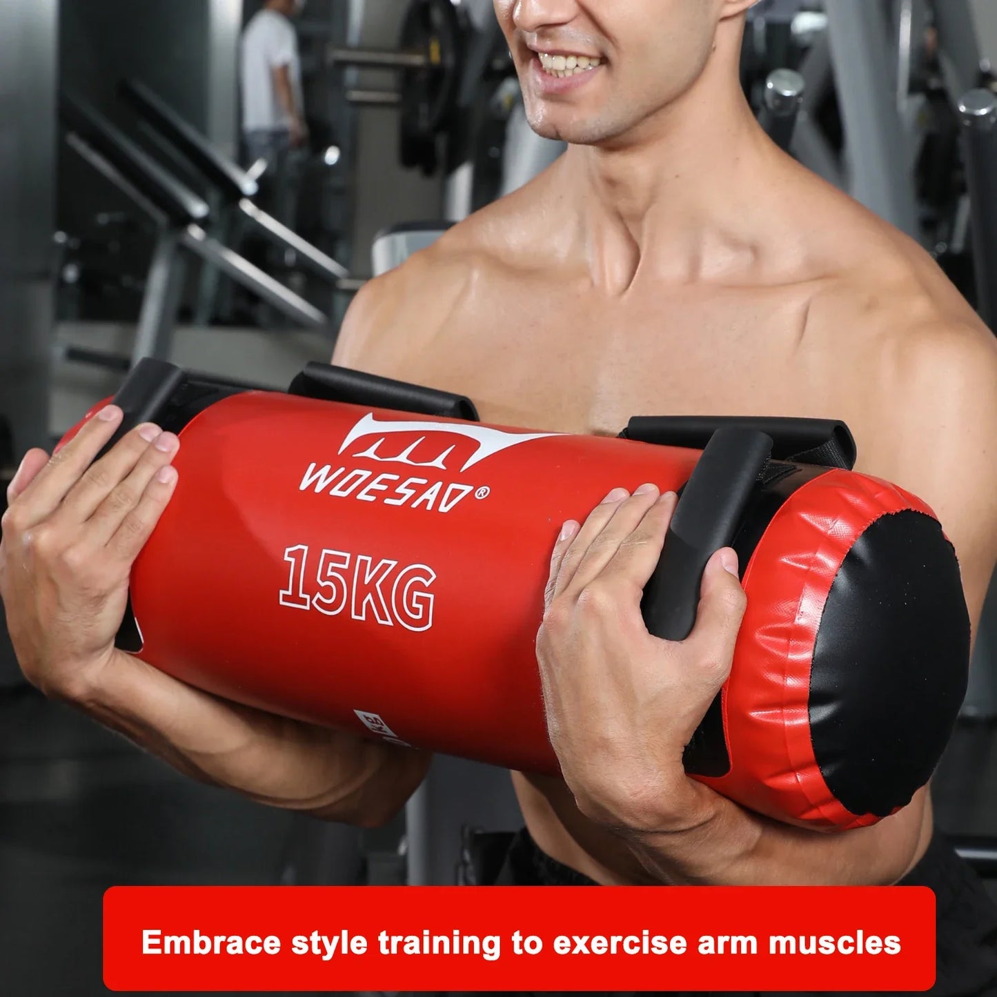 WOSWEIR-Portable Water Bag for Fitness, Inflatable Energy Strength Training, Lifting Bag, Power Bags, 10kg, 15kg, 20kg