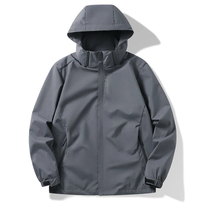 Autumn New Men's Mountaineering Jacket Windproof and Waterproof Fabric Fashion Hip Hop Design Casual Oversize Outdoors Coat