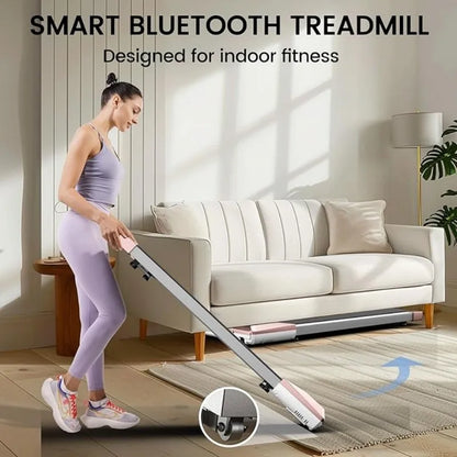 2in1 Walking Pad Treadmill Portable for Home&Office Under Desk 15.35*31.5in Belt Treadmill with Max 250lbs Quiet 45dB Treadmill