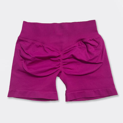 dfyoga Shorts 4.5" short gym mujer sportswear impact workout Low Ribbed Band Seamless Gym Fitness Shorts