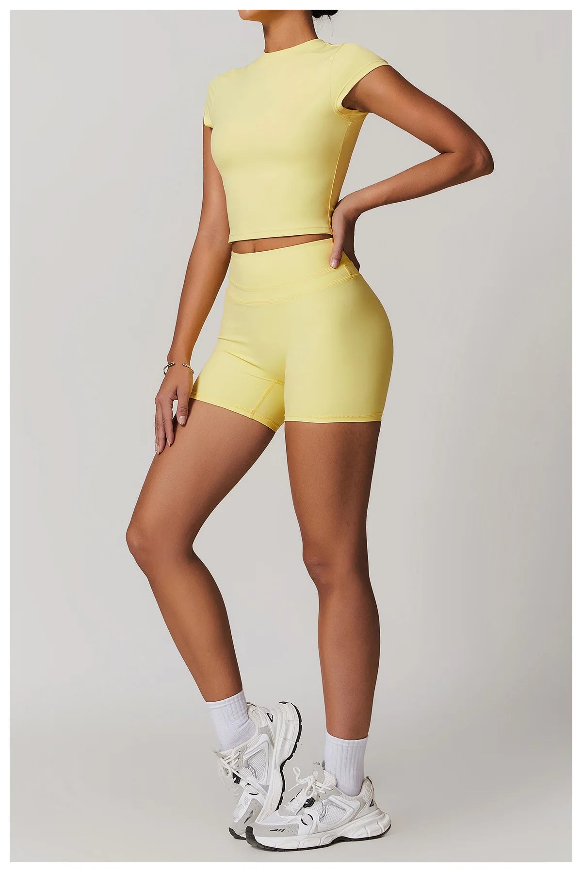 Sports T-shirt Women's Top Yoga Shirts Quick Dry Running Tops Tights Push Up Workout Gym Clothes Short Sleeve Fitness Sports Top