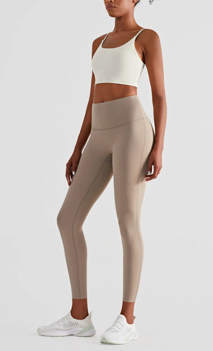 2024 New Solid Color Suspenders Yoga Fitness Naked Feel Sport Bra Gym Vest Quick Dry Breathable Running Vest Gym Wear