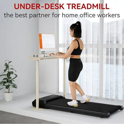 300 Ibs Weight Capacity 2.5 HP 2 in 1 Portable Treadmill for Home with Remote Control LED Display Walking Pad Treadmill