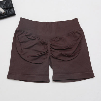 dfyoga Shorts 4.5" short gym mujer sportswear impact workout Low Ribbed Band Seamless Gym Fitness Shorts